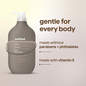 method Men’s Body Wash, Cedar + Cypress, 28 fl oz