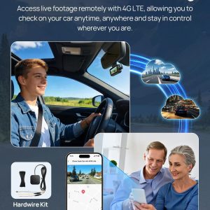 70mai A810 Lite 4K Dash Cam Front and Rear, 5GHz Wi-Fi 6 DashCam, Car Camera 4G LTE Remote Access, GPS Tracking, HDR Night Vision, 24H Parking Mode, Voice Control, Emergency Lock