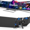 14" Laptop Screen Extender, 1080P FHD Triple Laptop Monitor Extender, 3.0lbs Ultra-Slim Portable Monitor Laptop Fit for 13"-17" Laptops, USB-C Plug&Play Travel Monitor Compatible with Wins/Mac/Chrome