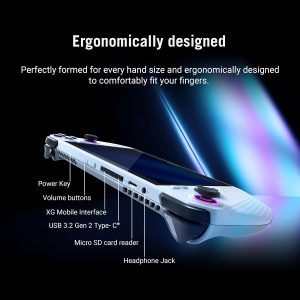 ASUS ROG Ally 7" 120Hz FHD 1080p Gaming Handheld Touchscreen AMD Ryzen Z1 Extreme 16GB RAM 512GB White