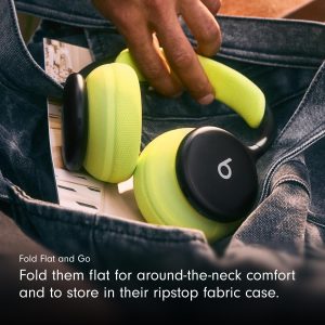 Beats 360 — Over-Ear Headphones with Interchangeable Cushions, Sweat & Water Resistance and Noise Cancellation — Black with Black Performance Knit Cushions