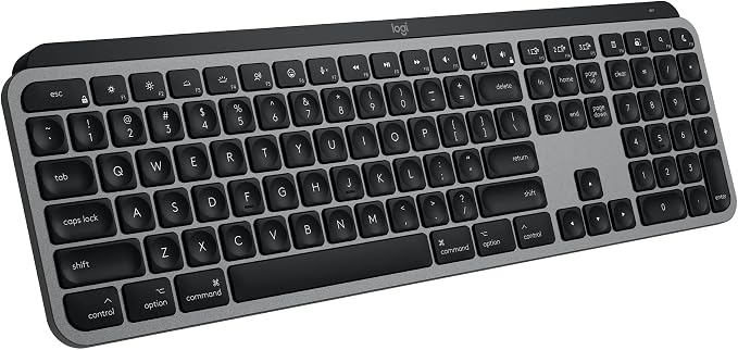 Logitech MX Keys S Mac Wireless Keyboard Fluid Precise - Space Grey