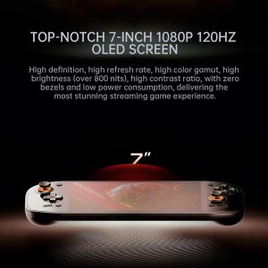 AYN Odin 2 Portal Base Retro Handheld Game Console - Snapdragon 8 Gen 2, 8+128GB, 7" 1080P OLED Touch Screen, 120Hz Refresh Rate, 8000mAh, Android 13, Android Gaming Handheld
