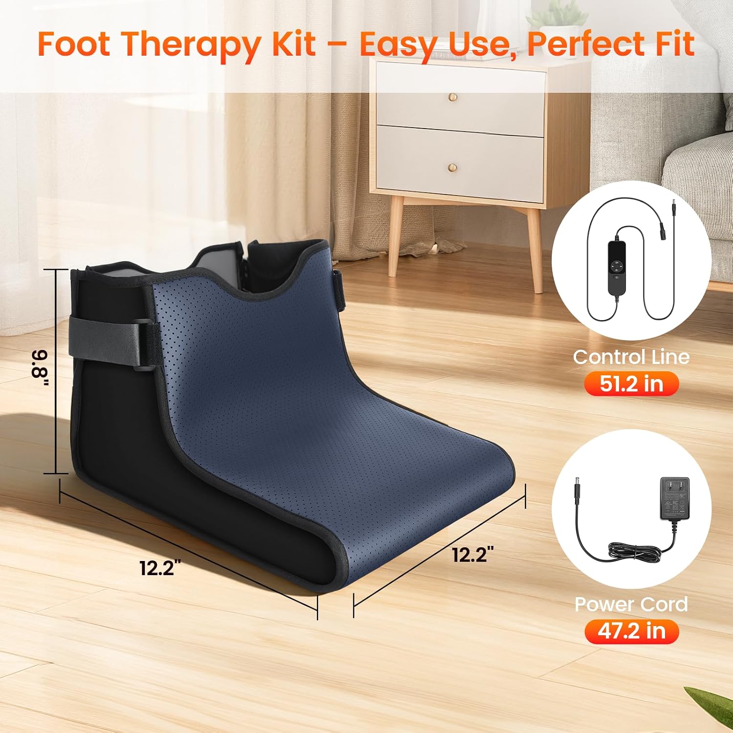 Red Light Therapy for Feet, 630 LED Chips Infrared Light for Feet & Ankles