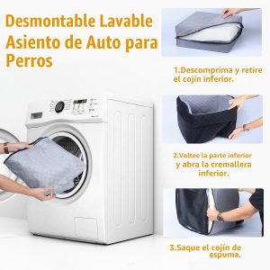 PETICON Asiento de coche impermeable para perros pequeños y medianos