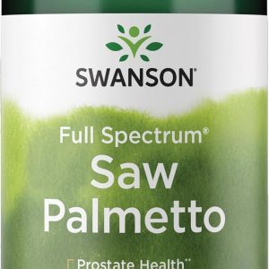 Swanson Saw Palmetto for Men, Herbal Supplement for Prostate Support, 250ct