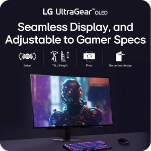 LG 27GX704A-B Monitor de juegos Ultragear de 27 pulgadas QHD (2650x1440) OLED, 240Hz, 0.03ms, compatible con NVidia G-Sync, AMD FreeSync Premium Pro, VESA Display HDR TrueBlack400, HDMI 2.1