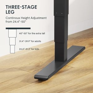 FLEXISPOT E6 MAX - Escritorio de pie grande de bambú de 60 x 30 pulgadas