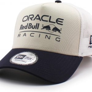 New Era Mesh Cap, Oracle Red Bull Racing SEASONAL TRUCKER MESH CAP CREAM-NAVY ORACLE RED BULL RACING Snapback SNAPBACK 940EF Hat, Trucker Cap