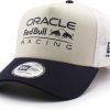 New Era Mesh Cap, Oracle Red Bull Racing SEASONAL TRUCKER MESH CAP CREAM-NAVY ORACLE RED BULL RACING Snapback SNAPBACK 940EF Hat, Trucker Cap