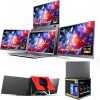 LXU Laptop Screen Extender Quad Monitor 14" 1200P