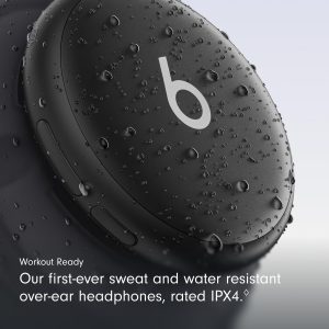 Beats 360 - Black Over-Ear Headphones with Navy Performance Knit Cushions