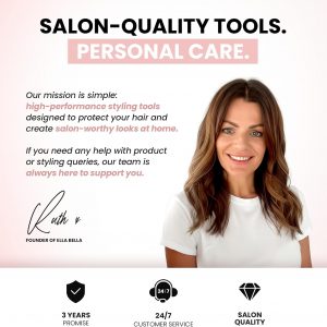 ELLA BELLA® 6 in 1 Professional Hot Air Styler & Straightener, Fast Drying