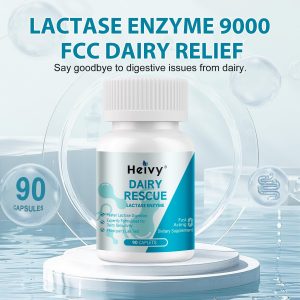 Heivy Pastillas de lactasa 9000 FCC, 90 unidades