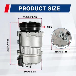 A/C Compressor Replacement for TT Beetle Golf Jetta 2000 2001 2002 2003 2004 2005 2006