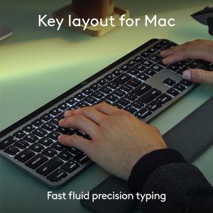 Logitech MX Keys S Mac Wireless Keyboard Fluid Precise - Space Grey