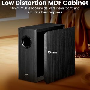 Edifier T5s Powered Subwoofer, 70W RMS, 8" Woofer, 35Hz Deep Bass, Black