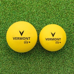 FORZA Vermont Foam Mini Pelotas de tenis rojas – Pelotas de tenis para principiantes de etapa 3 aprobadas por la ITF | Pelotas de entrenamiento de espuma suave | Amarillo de alta visibilidad |