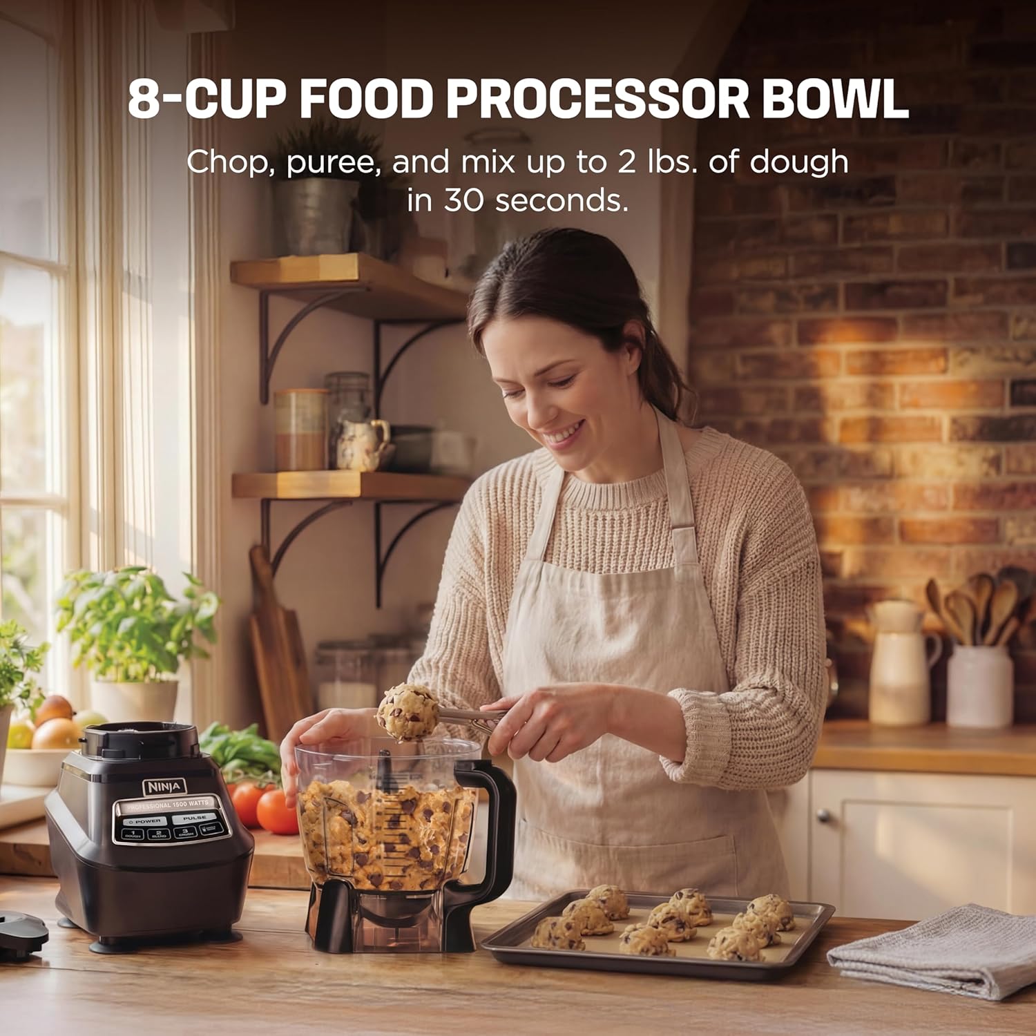 Ninja Mega Kitchen System, 1500W, 72oz Pitcher, 8-Cup, Black, BL770