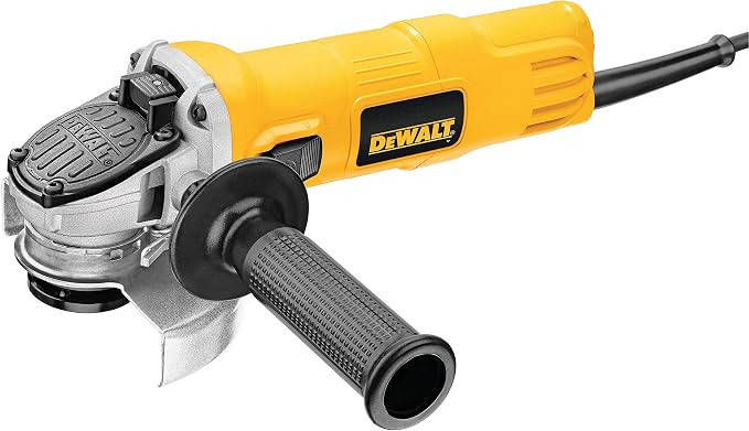 DEWALT DWE4011R Amoladora angular pequeña de 4-1/2 pulgadas con protector de un solo toque (renovado)