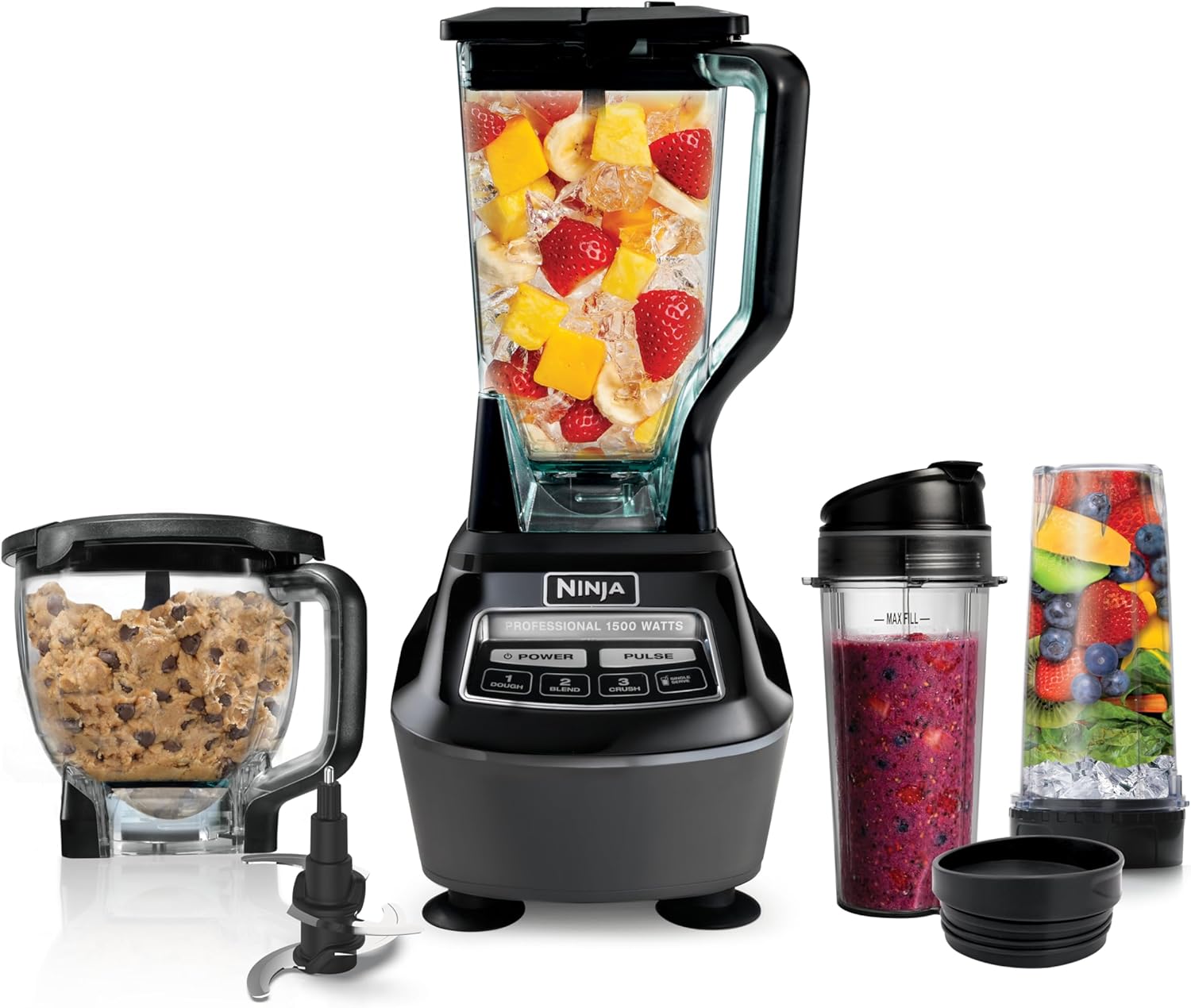 Ninja Mega Kitchen System, 1500W, 72oz Pitcher, 8-Cup, Black, BL770