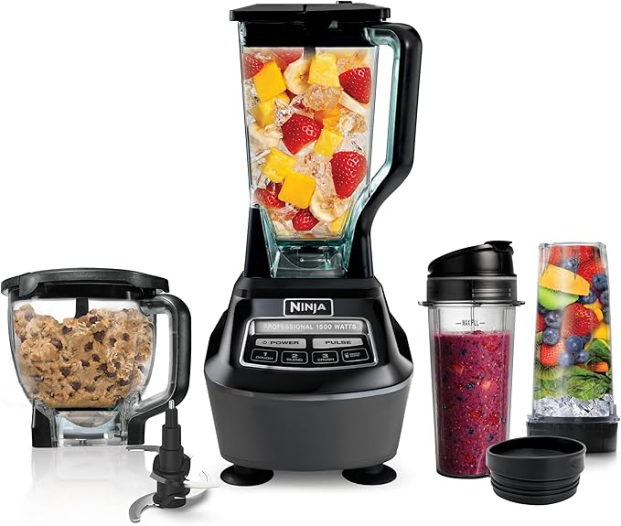 Ninja Mega Kitchen System, 1500W, 72oz Pitcher, 8-Cup, Black, BL770