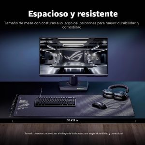 ASUS ROG Sheath II XXL - Alfombrilla de mouse para juegos, 35.4 x 15.7 pulgadas, tela de enfriamiento avanzada, superficie de tejido textil 1.5 veces más lisa, bordes duraderos con costuras planas