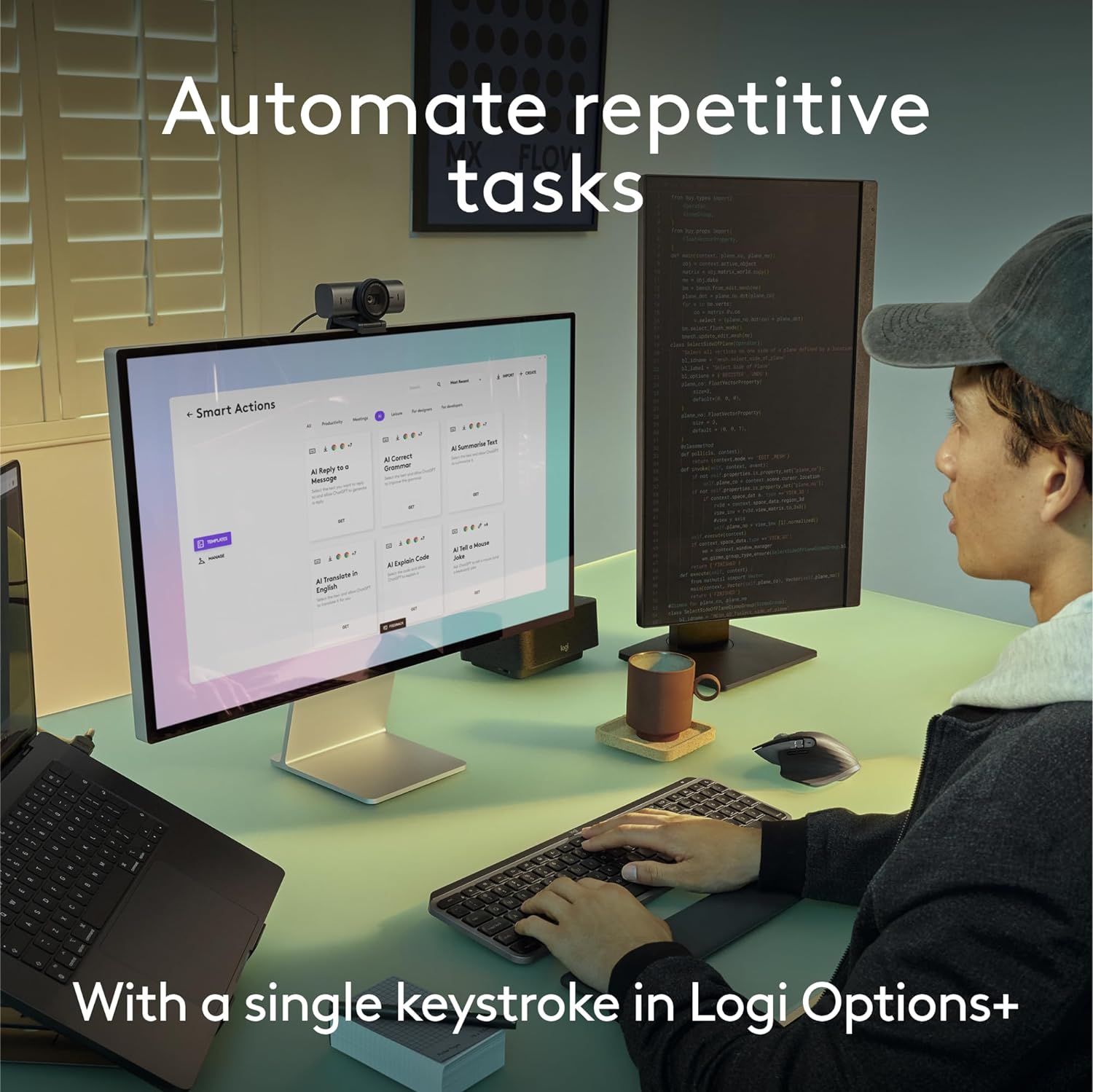 Logitech MX Keys S Mac Wireless Keyboard Fluid Precise - Space Grey