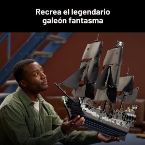 LEGO Icons Juego de Construcción de Barco Pirata del Capitán Jack Sparrow para Adultos, Mayores de 18 Años - Decoración de Habitación para Oficina, Dormitorio o Estante - Barco Coleccionable Perla