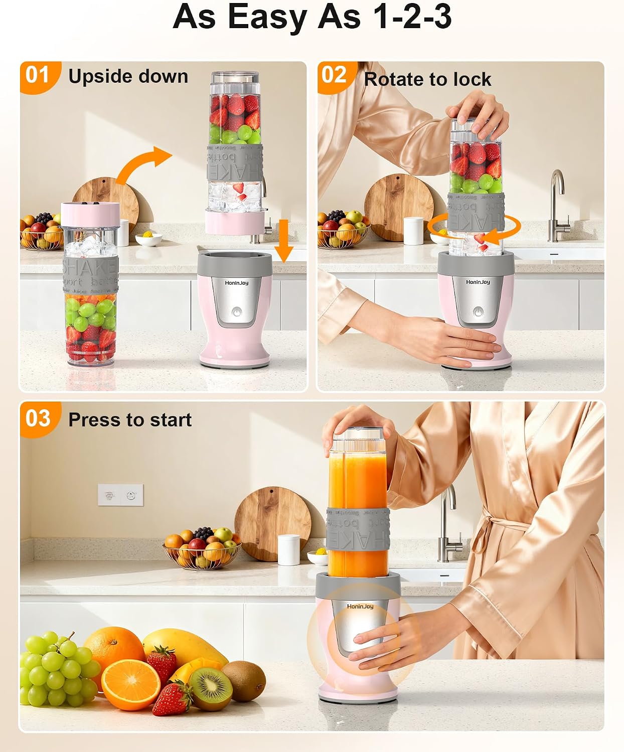 Smoothie Blender and Grinder Combo, 10-Piece Blenders Shakes
