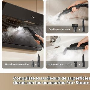 DREAME N20 - Máquina limpiadora de alfombras de vapor con lavado de vapor y agua caliente, limpiador de tapicería portátil con autolimpieza, succión de 17 Kpa, perfecto para mascotas, automóvil