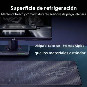 ASUS ROG Sheath II XXL - Alfombrilla de mouse para juegos, 35.4 x 15.7 pulgadas, tela de enfriamiento avanzada, superficie de tejido textil 1.5 veces más lisa, bordes duraderos con costuras planas