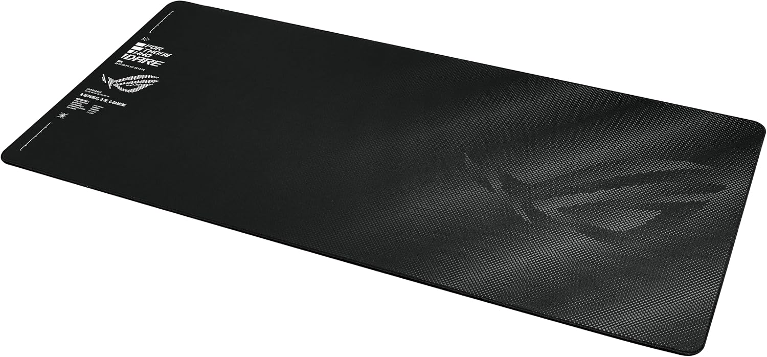 ASUS ROG Sheath II XXL - Alfombrilla de mouse para juegos, 35.4 x 15.7 pulgadas, tela de enfriamiento avanzada, superficie de tejido textil 1.5 veces más lisa, bordes duraderos con costuras planas
