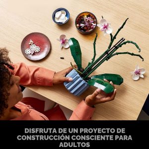 LEGO Botanicals Orchid - Juego de construcción de flores artificiales de interior para el hogar, cocina, decoración de escritorio, adultos a partir de 18 años, regalo para cumpleaños, 10311
