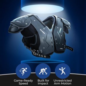 Sports Unlimited Xcalibur Adult Football Shoulder Pads, Mens Shoulder Pads for Football