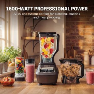 Ninja Mega Kitchen System, 1500W, 72oz Pitcher, 8-Cup, Black, BL770