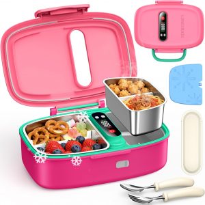 EAST OAK Lonchera eléctrica inalámbrica para niños con bolsa de hielo