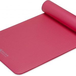 Gaiam Tapete de yoga grueso, esterilla de ejercicio y fitness con correa de
