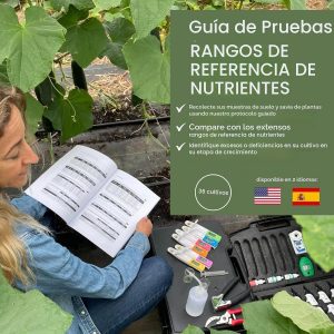 NutriCheck LAQUAtwin Kit - Kit profesional de prueba de nutrientes multiparámetros - Análisis de suelo de campo, savia vegetal y fertilizantes - Prueba de 7 parámetros: pH, conductividad, NPK, Ca, Na