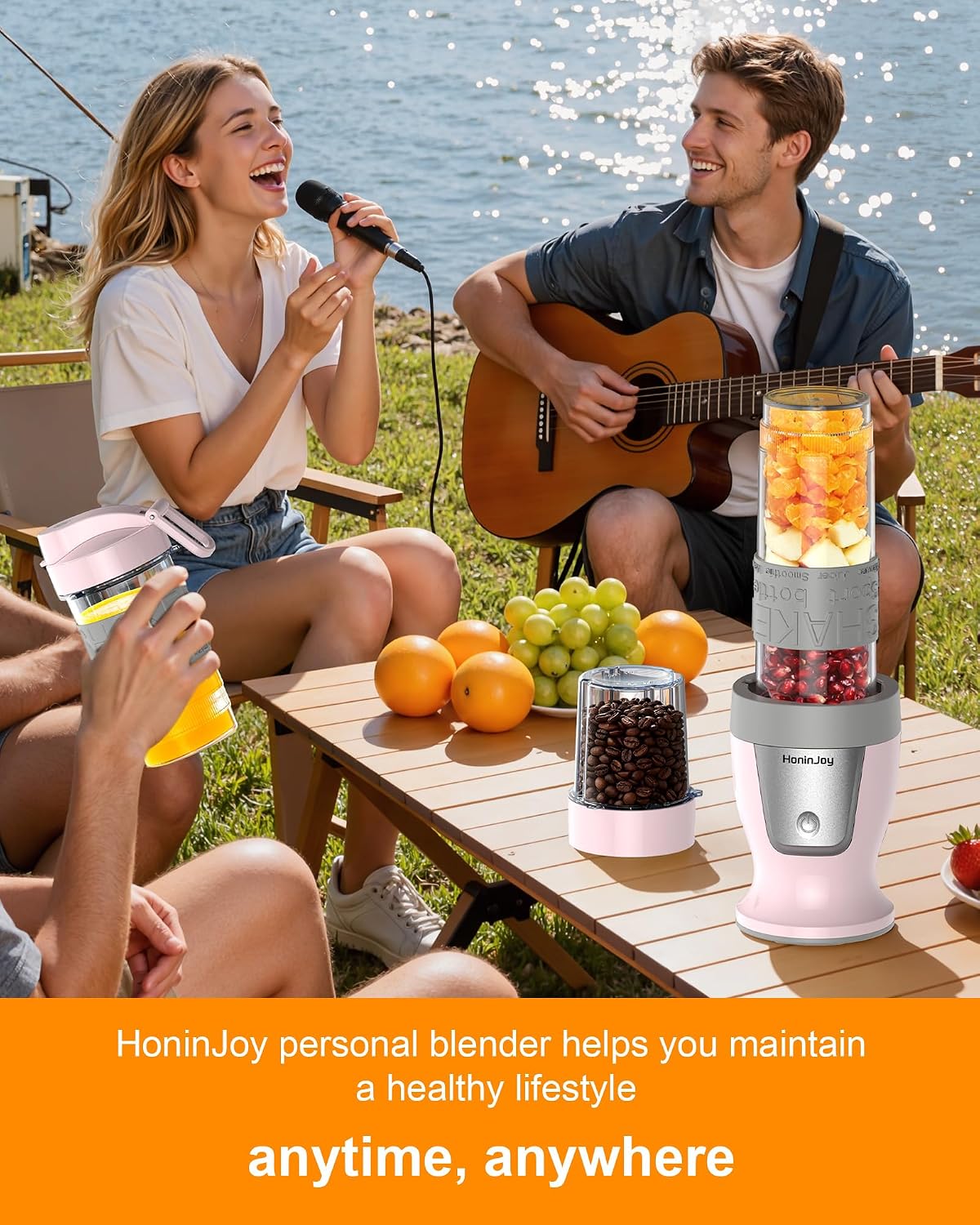 Smoothie Blender and Grinder Combo, 10-Piece Blenders Shakes