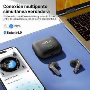 EarFun Air Pro 4+ Auriculares inalámbricos con cancelación de ruido