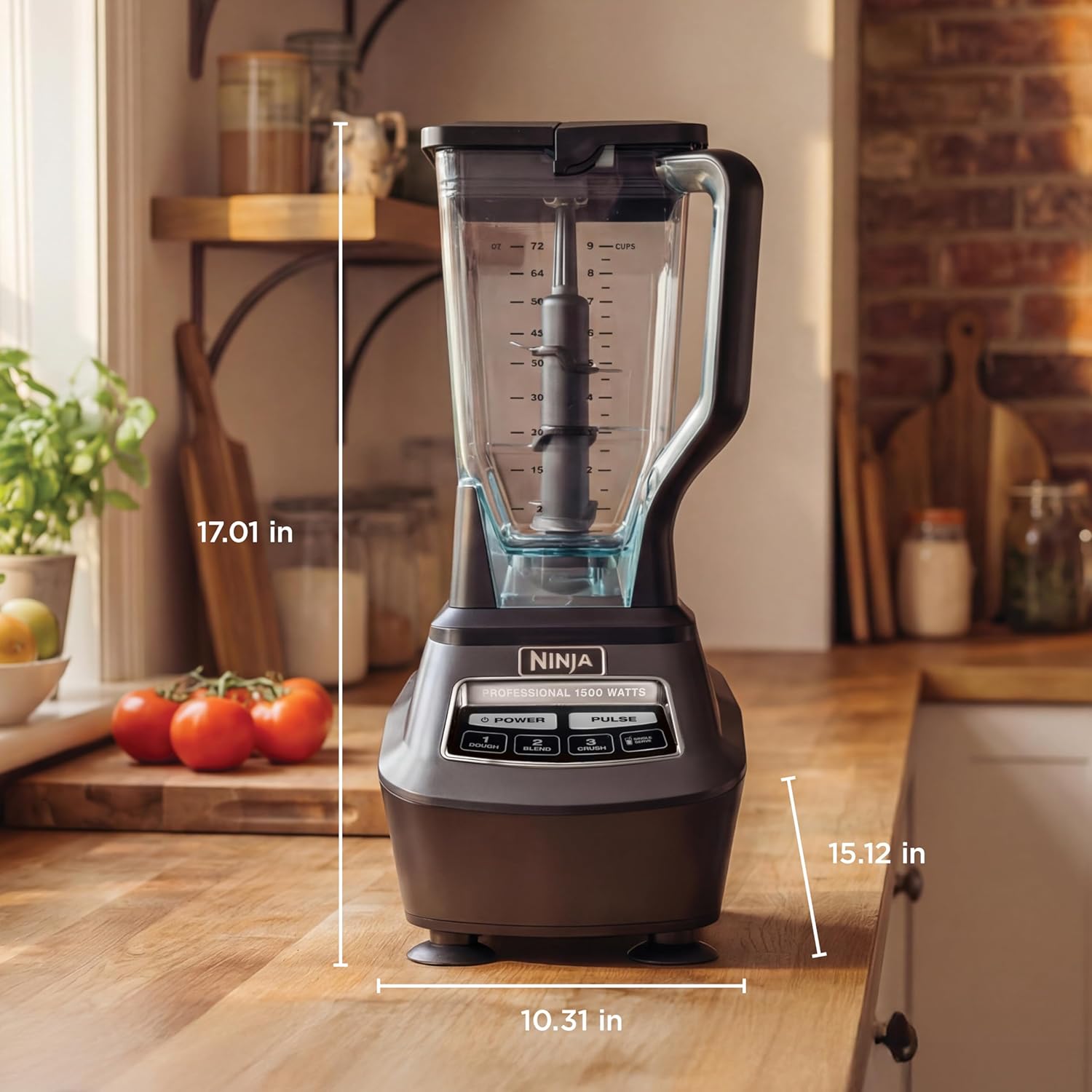 Ninja Mega Kitchen System, 1500W, 72oz Pitcher, 8-Cup, Black, BL770
