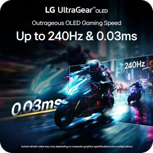LG 27GX704A-B Monitor de juegos Ultragear de 27 pulgadas QHD (2650x1440) OLED, 240Hz, 0.03ms, compatible con NVidia G-Sync, AMD FreeSync Premium Pro, VESA Display HDR TrueBlack400, HDMI 2.1