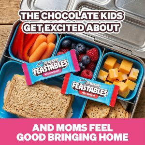 MrBeast Feastables Milk Chocolate & Milk Crunch Variety 2lb Box, Bite Size