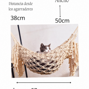 Hamaca Macramé para Gato
