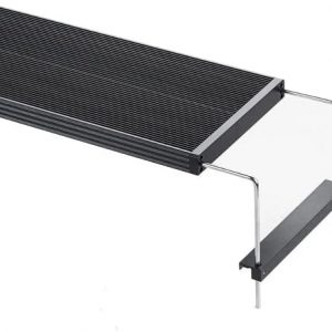 Chihiros WRGB II PRO - Luz LED para acuario de espectro completo, control de aplicación Bluetooth, luz de tanque de peces con temporizador para plantas acuáticas, tanque de peces de agua dulce, negro, acero inoxidable, 47.2 in