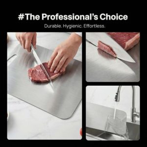 3 PCS 304 Stainless Steel Cutting Board Set for Kitchen
