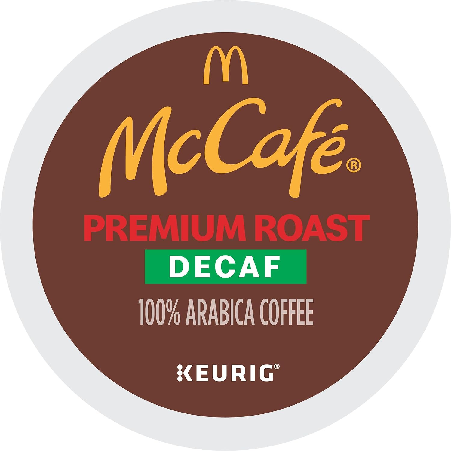 McCafe Premium Roast Decaf Coffee, K-Cup Pods, 96 Count