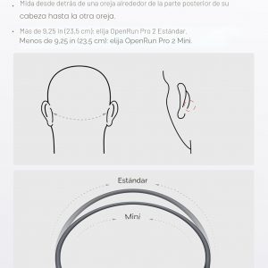 SHOKZ OpenRun Pro 2 Auriculares deportivos Bluetooth con conducción ósea