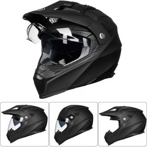 ILM DOT Motorcycle Dual Sport Dirt Bike Full Face Helmet ATV Men Women 606V